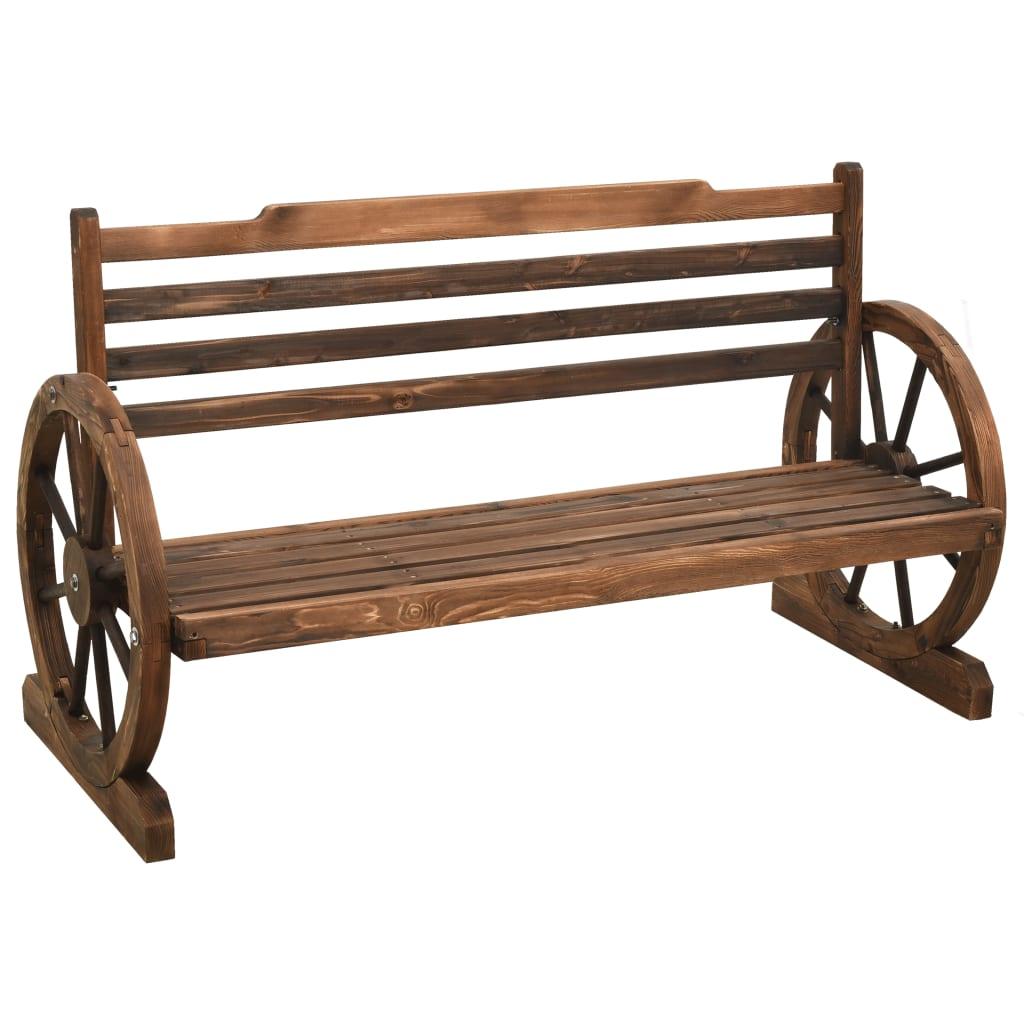 Patio Bench 44" Solid Firwood at Set Shop and Smile