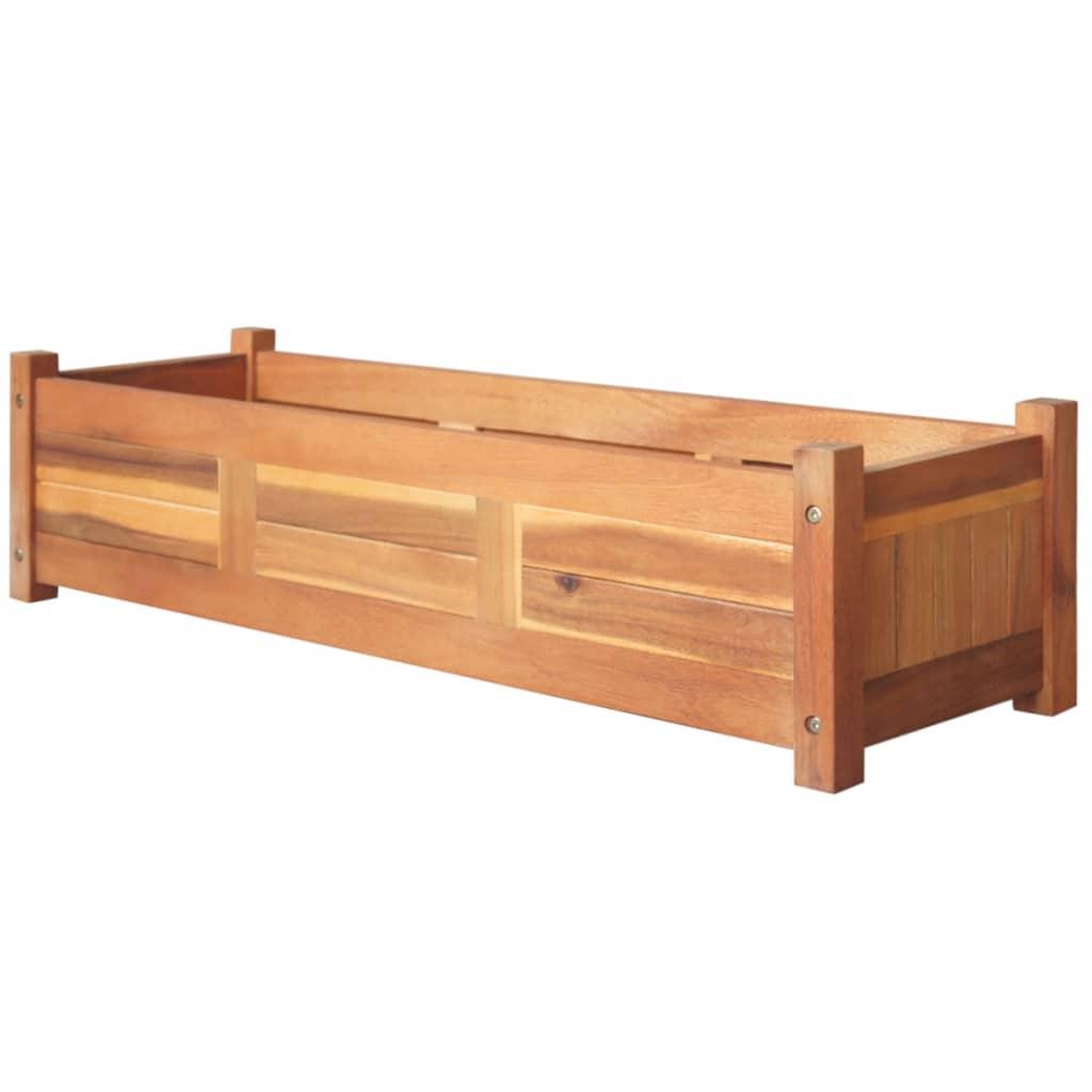 Garden Raised Beds 2 pcs Acacia Wood 39.4"x11.8"x9.8" at Set Shop and Smile