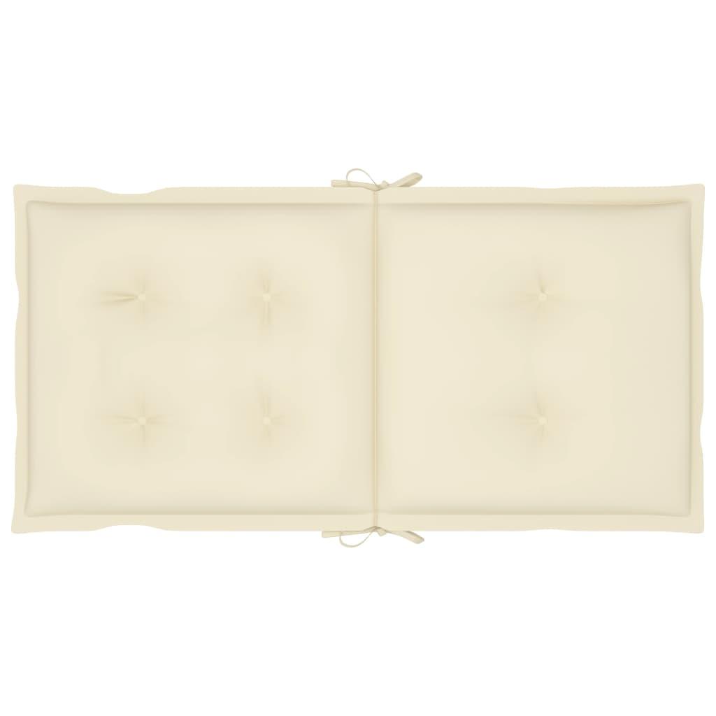 Garden Chair Cushions 4 pcs Cream 39.4"x19.7"x2.8" at Set Shop and Smile