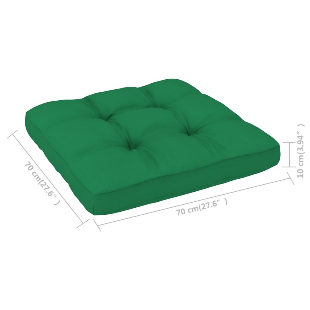 Pallet Sofa Cushion Green 27.6"x27.6"x3.9" at Set Shop and Smile