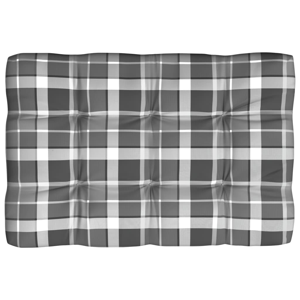 Pallet Sofa Cushion Gray Check Pattern 47.2"x31.5"x3.9" at Set Shop and Smile