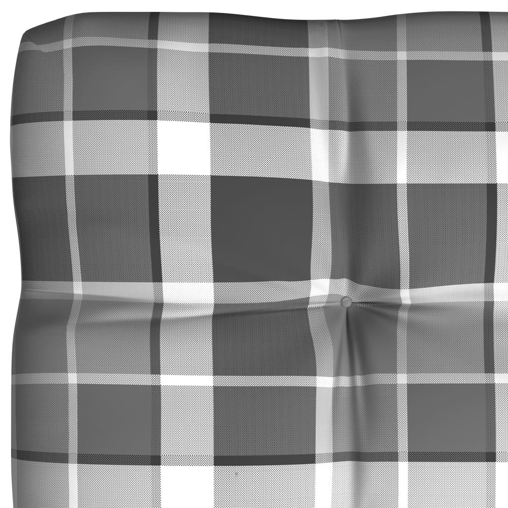 Pallet Sofa Cushion Gray Check Pattern 47.2"x31.5"x3.9" at Set Shop and Smile