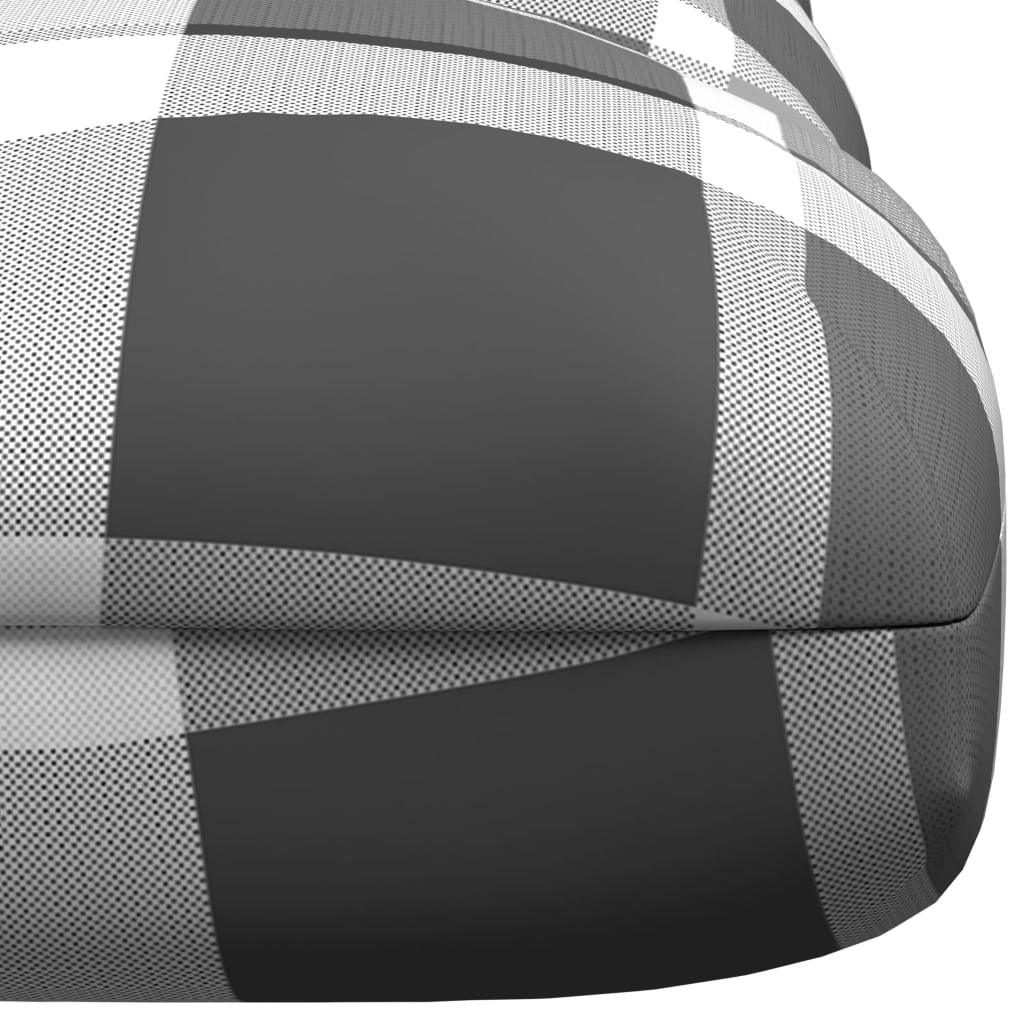 Pallet Sofa Cushion Gray Check Pattern 47.2"x31.5"x3.9" at Set Shop and Smile