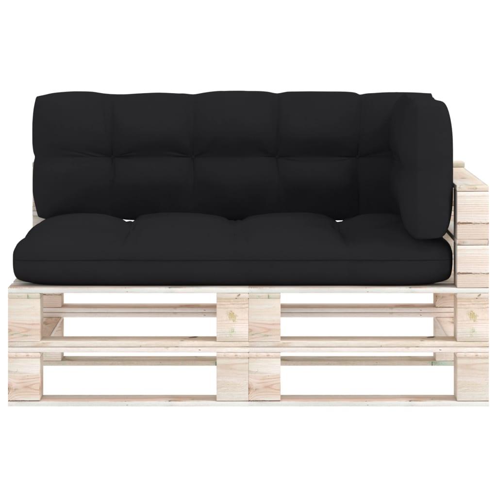 Pallet Sofa Cushions 3 pcs Black at Set Shop and Smile