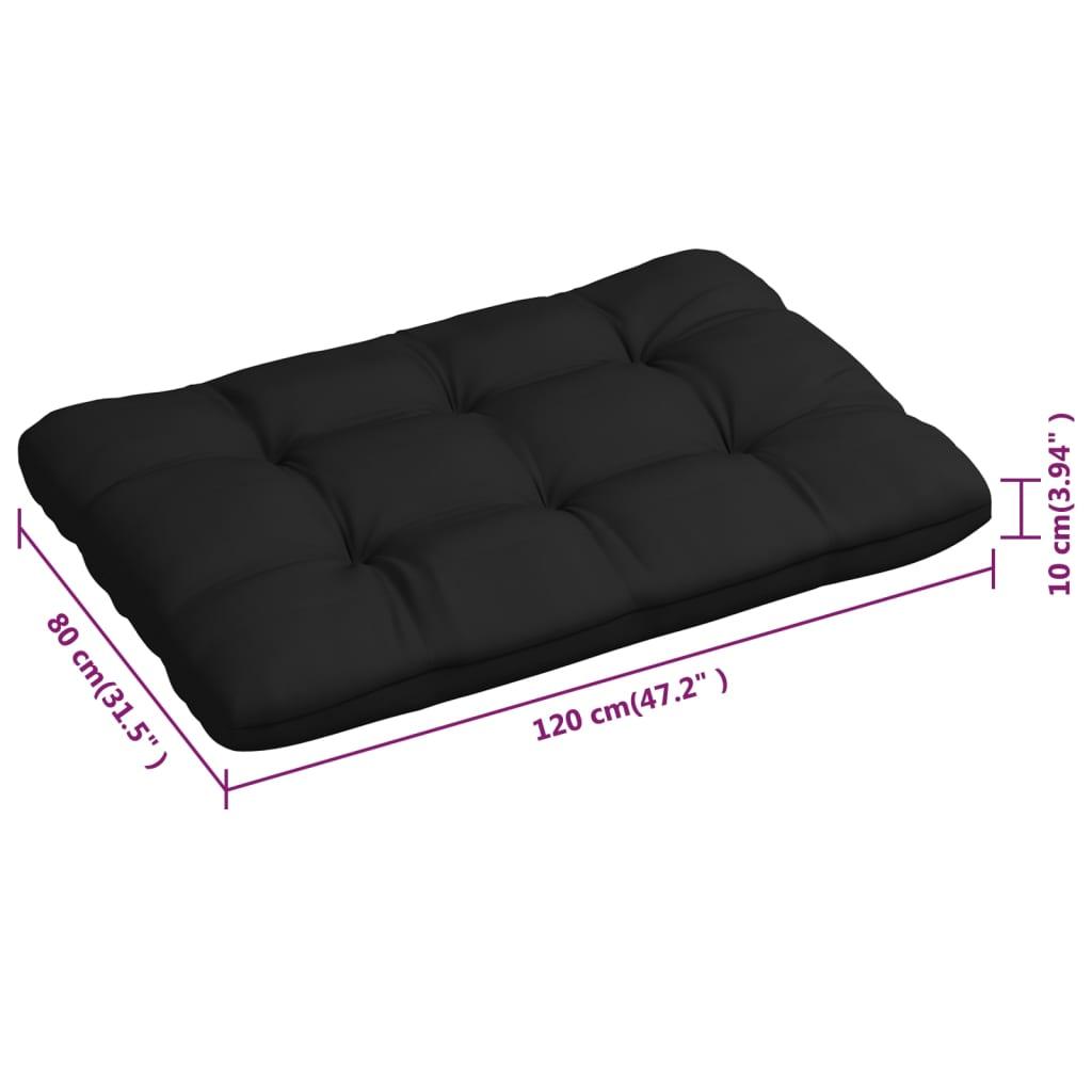 Pallet Sofa Cushions 3 pcs Black at Set Shop and Smile