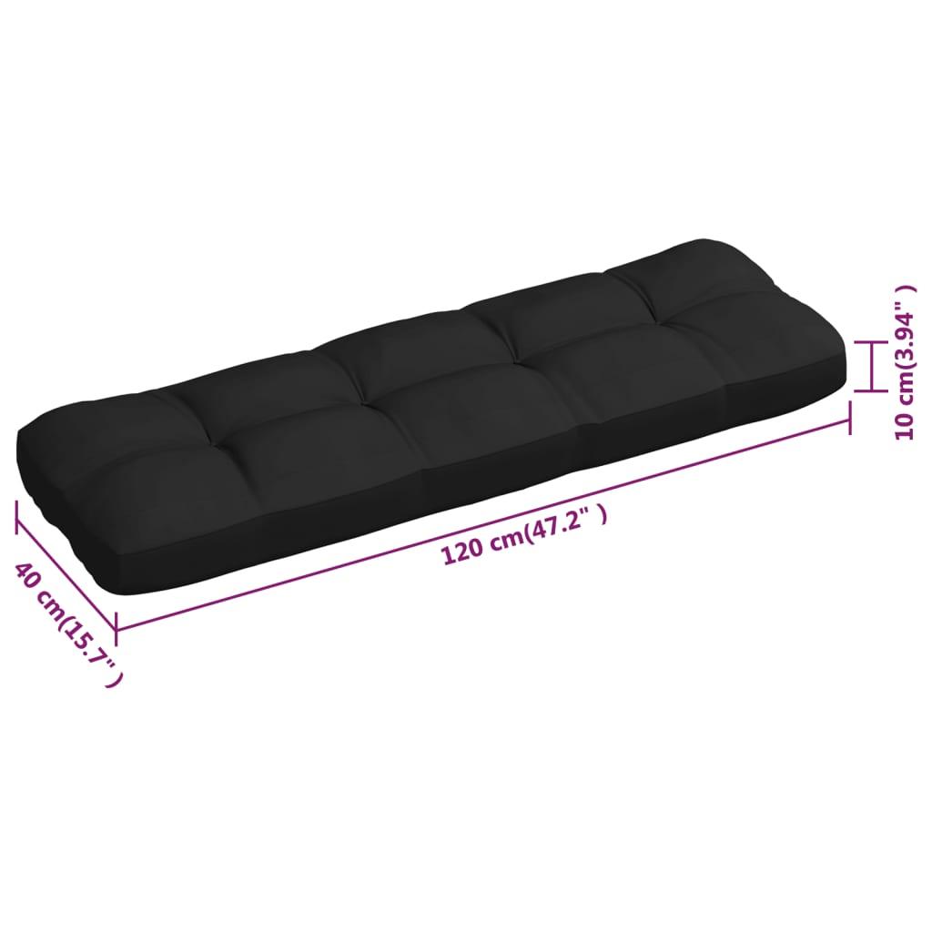 Pallet Sofa Cushions 3 pcs Black at Set Shop and Smile