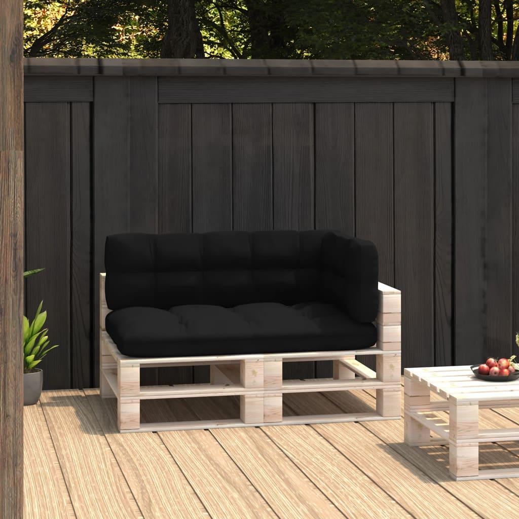 Pallet Sofa Cushions 3 pcs Black at Set Shop and Smile