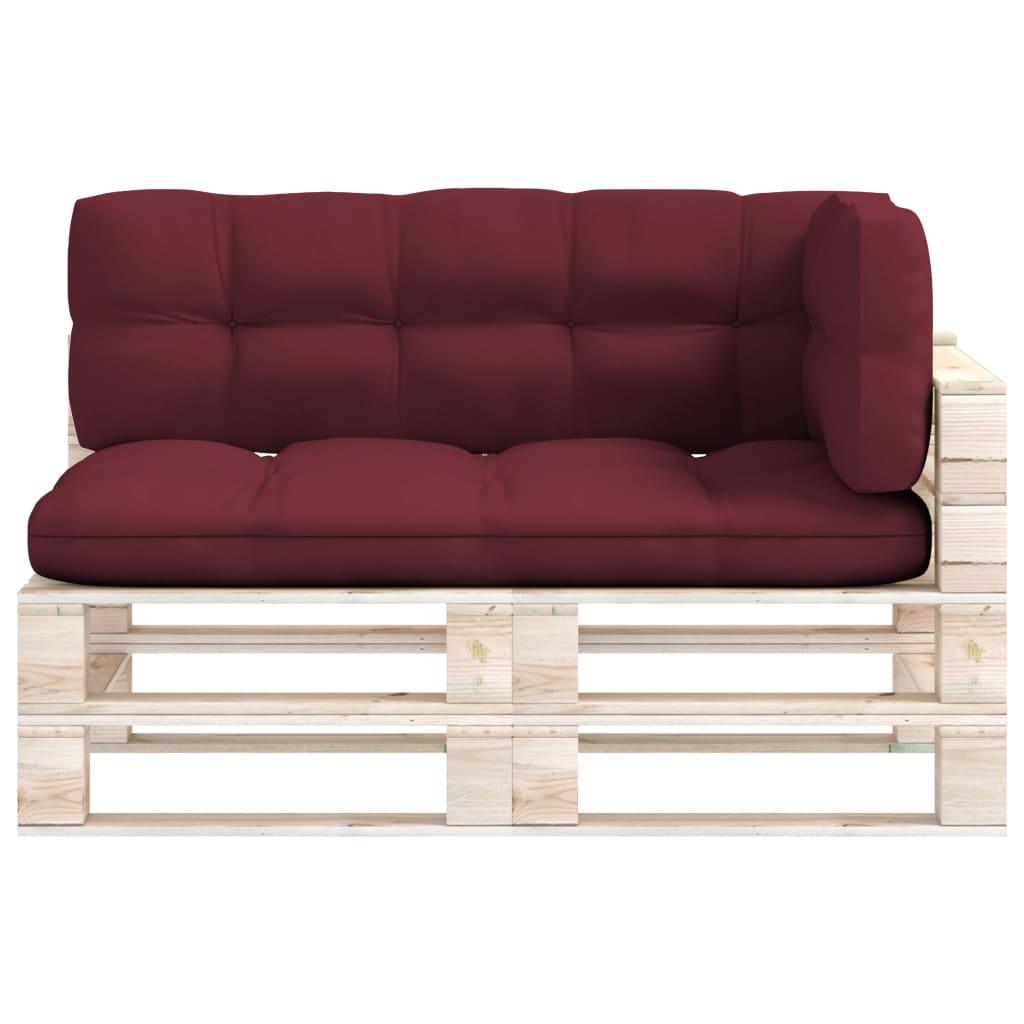 Pallet Sofa Cushions 3 pcs Wine Red at Set Shop and Smile
