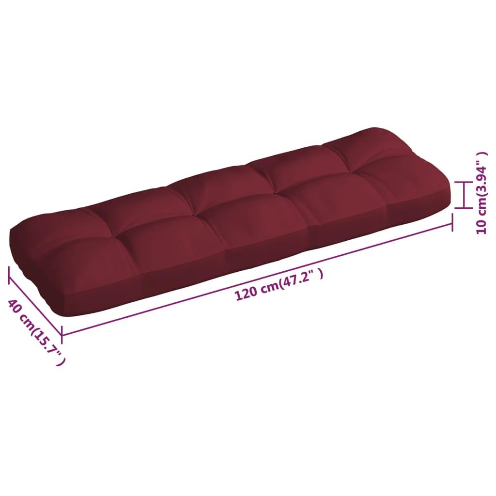 Pallet Sofa Cushions 3 pcs Wine Red at Set Shop and Smile