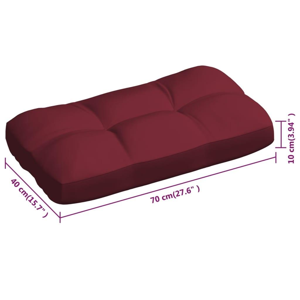 Pallet Sofa Cushions 3 pcs Wine Red at Set Shop and Smile