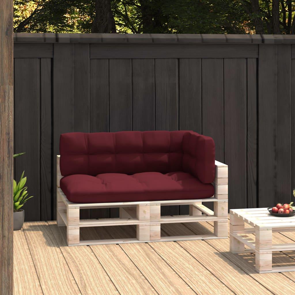 Pallet Sofa Cushions 3 pcs Wine Red at Set Shop and Smile