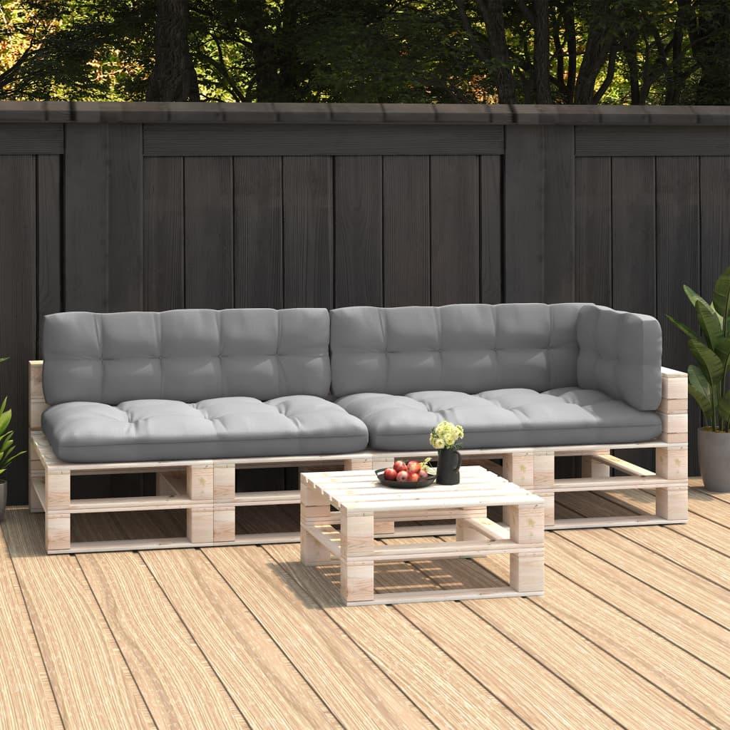 Pallet Sofa Cushions 5 pcs Gray at Set Shop and Smile