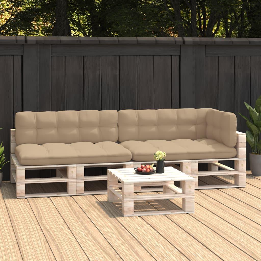 Pallet Sofa Cushions 5 pcs Beige at Set Shop and Smile