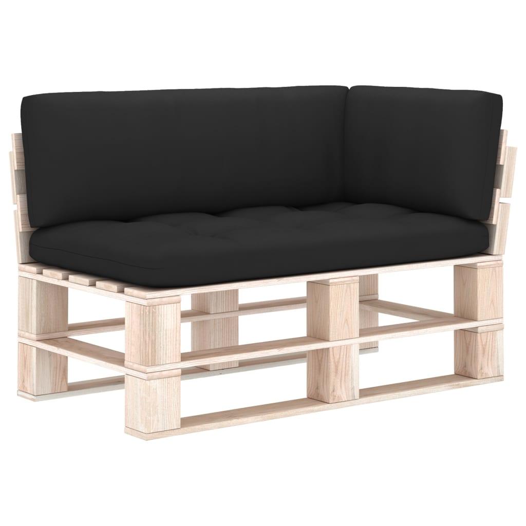 Pallet Sofa Cushions 3 pcs Black at Set Shop and Smile