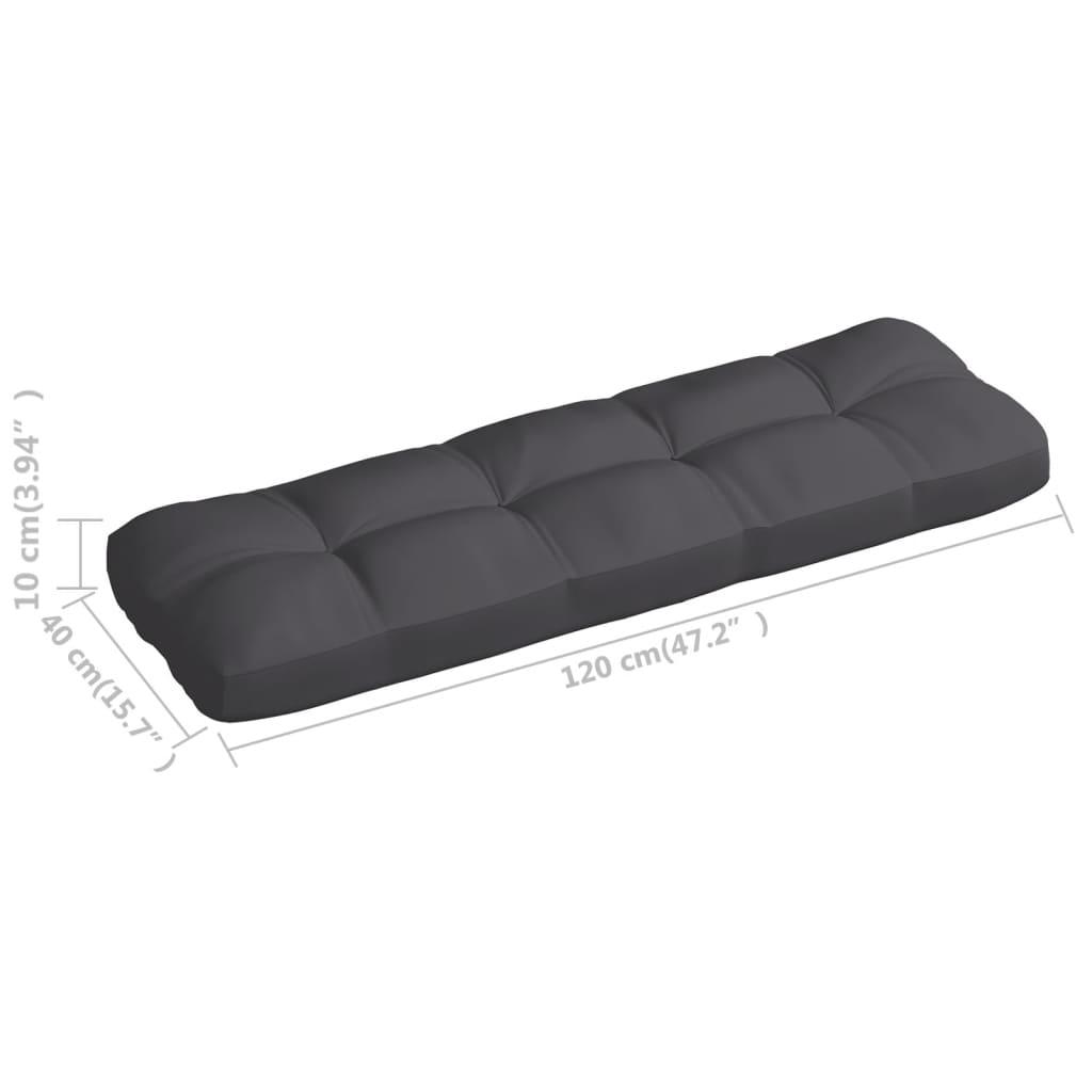 Pallet Sofa Cushion Anthracite 47.2"x15.7"x3.9" at Set Shop and Smile