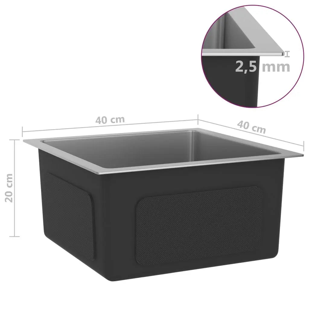 Handmade Kitchen Sink Stainless Steel at Set Shop and Smile