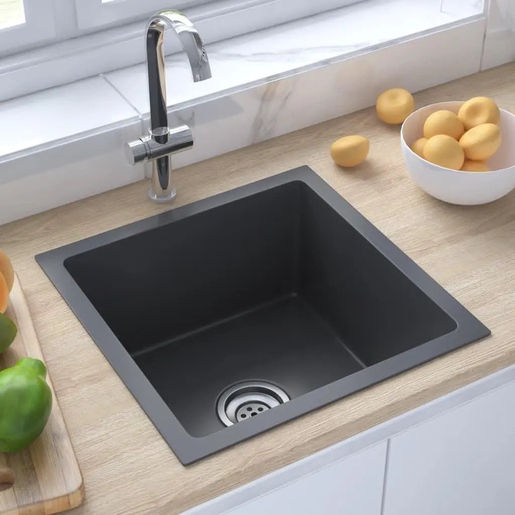 Handmade Kitchen Sink Black Stainless Steel at Set Shop and Smile