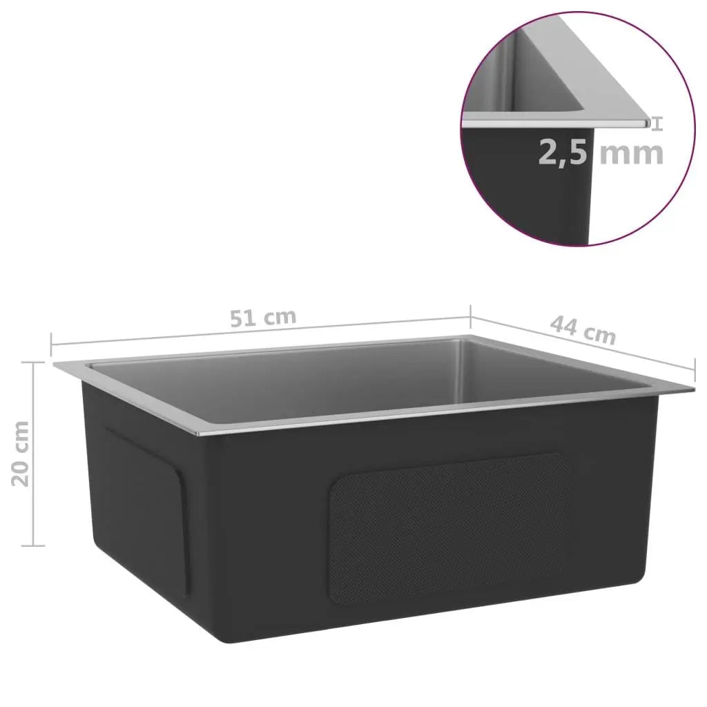 Handmade Kitchen Sink Stainless Steel at Set Shop and Smile