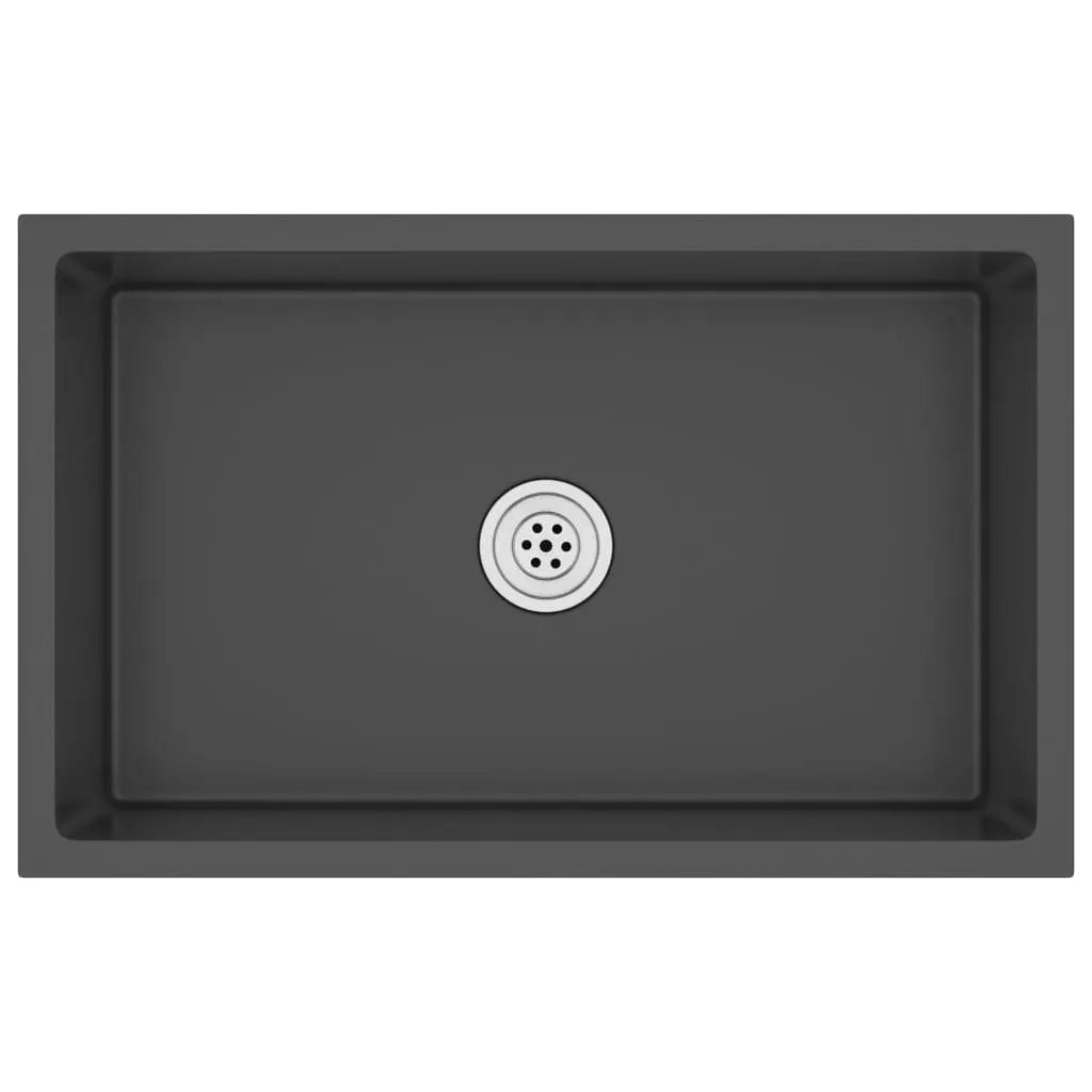 Handmade Kitchen Sink Black Stainless Steel at Set Shop and Smile