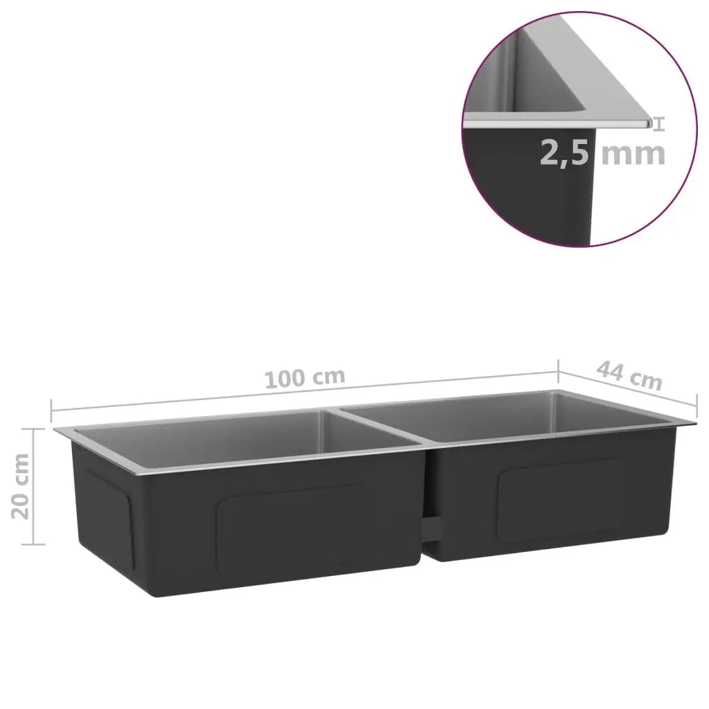 Handmade Kitchen Sink Stainless Steel at Set Shop and Smile