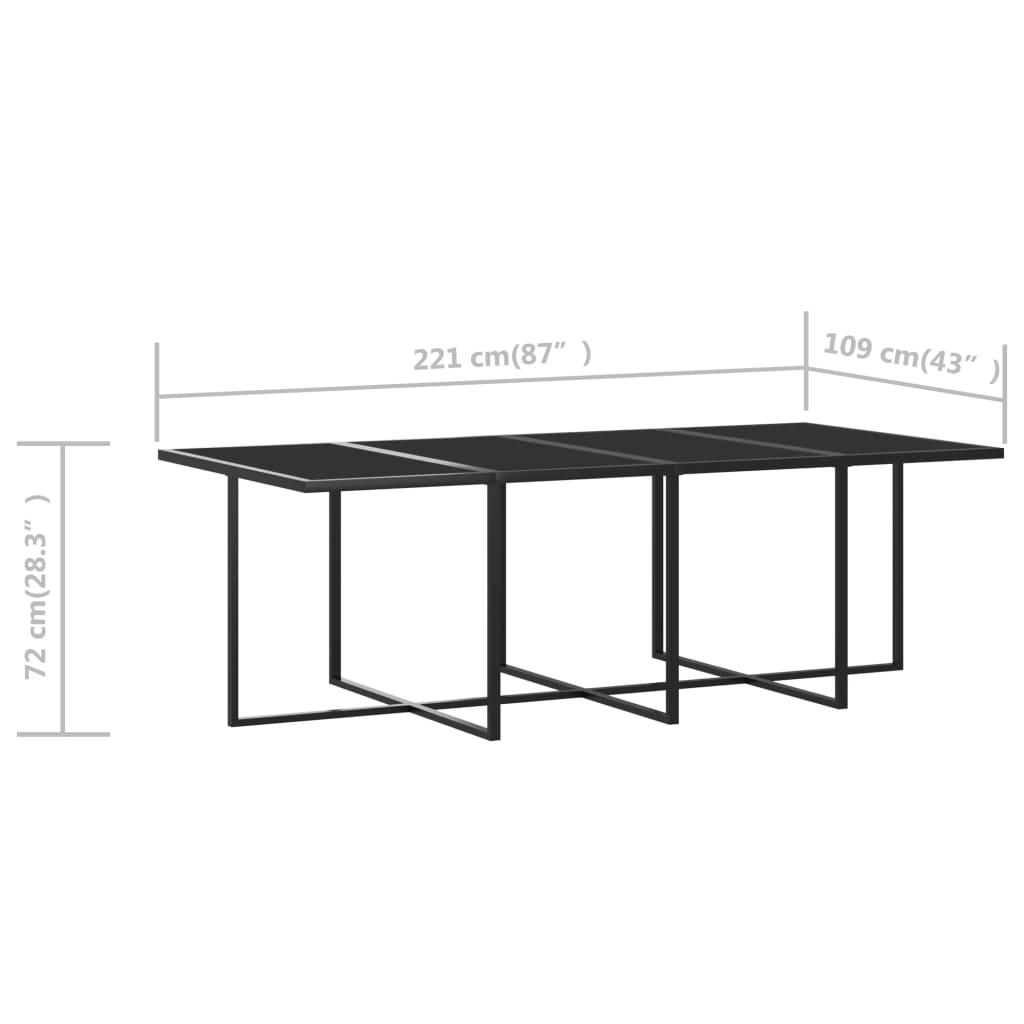 9 Piece Patio Dining Set with Cushions Poly Rattan Gray at Set Shop and Smile