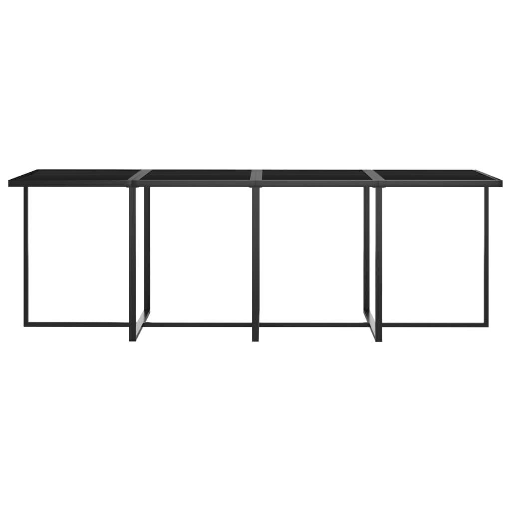 9 Piece Patio Dining Set with Cushions Poly Rattan Gray at Set Shop and Smile