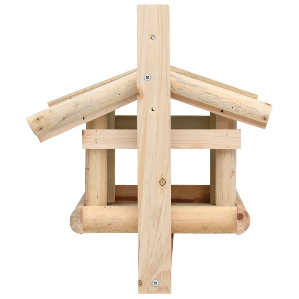 Bird Feeder Solid Wood 13.8"x11.6"x8.3" at Set Shop and Smile