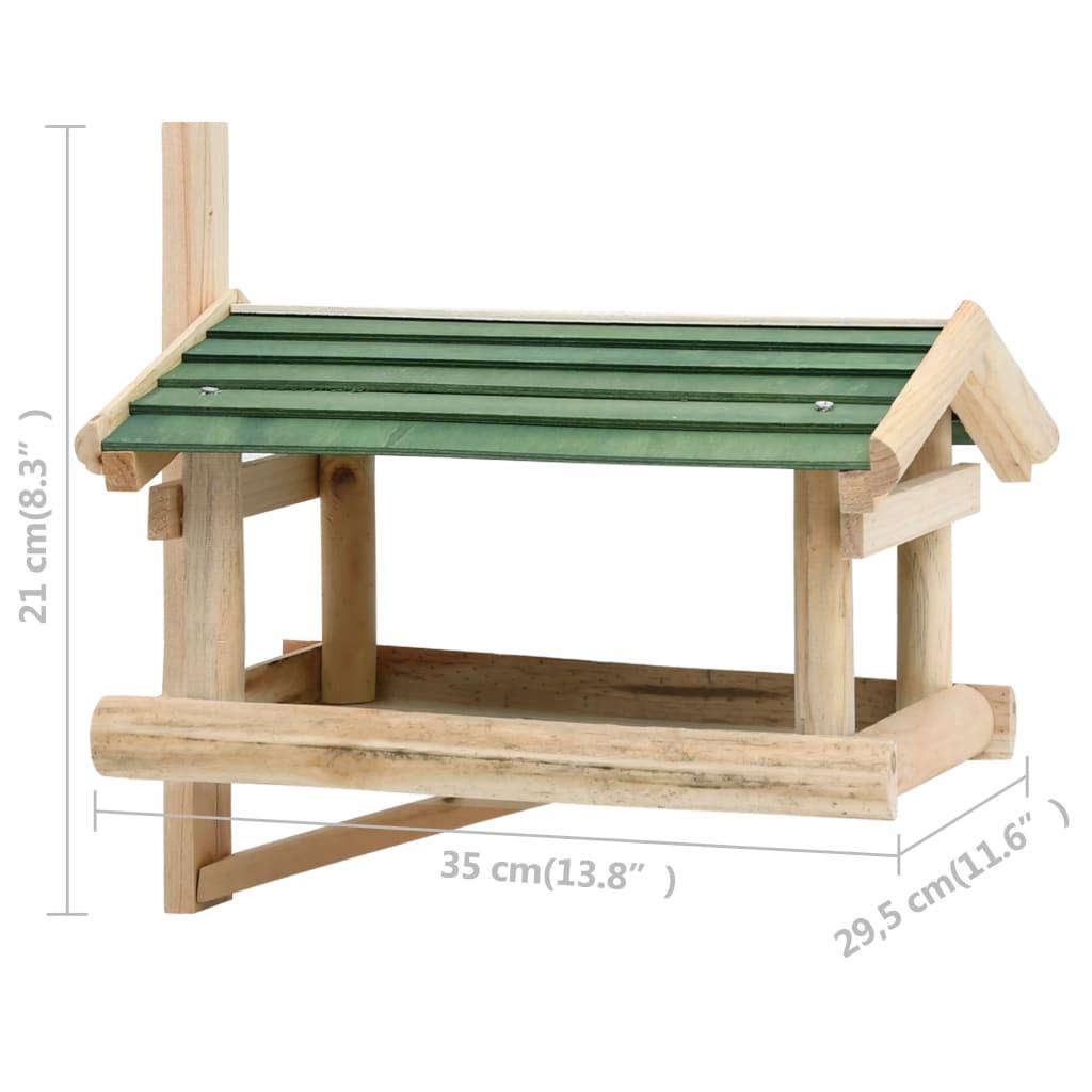 Bird Feeder Solid Wood 13.8"x11.6"x8.3" at Set Shop and Smile