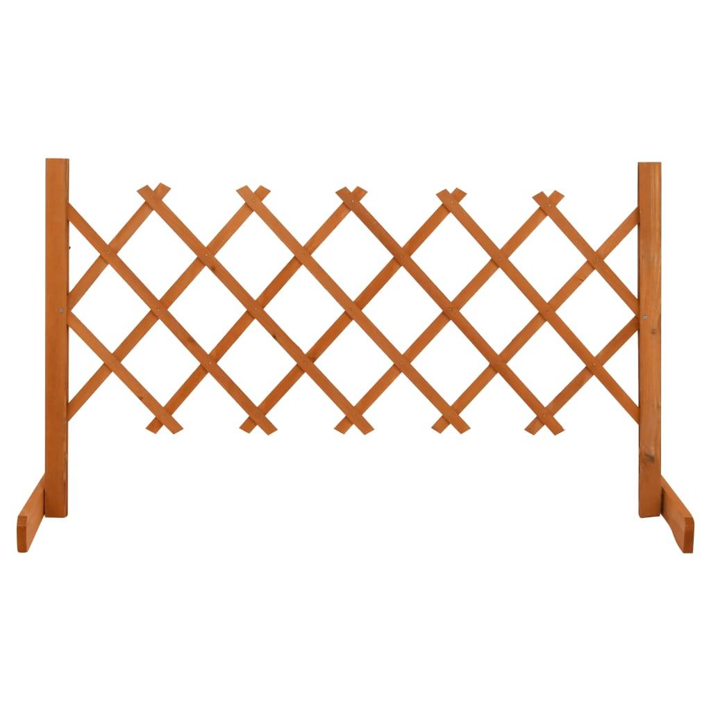 Garden Trellis Fence Orange 47.2"x23.6" Solid Firwood at Set Shop and Smile