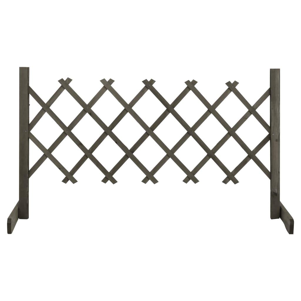 Garden Trellis Fence Gray 47.2"x23.6" Solid Firwood at Set Shop and Smile