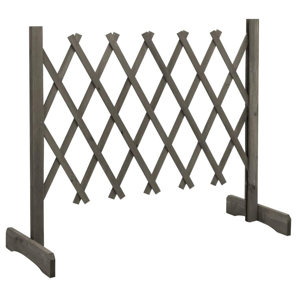 Garden Trellis Fence Gray 47.2"x23.6" Solid Firwood at Set Shop and Smile