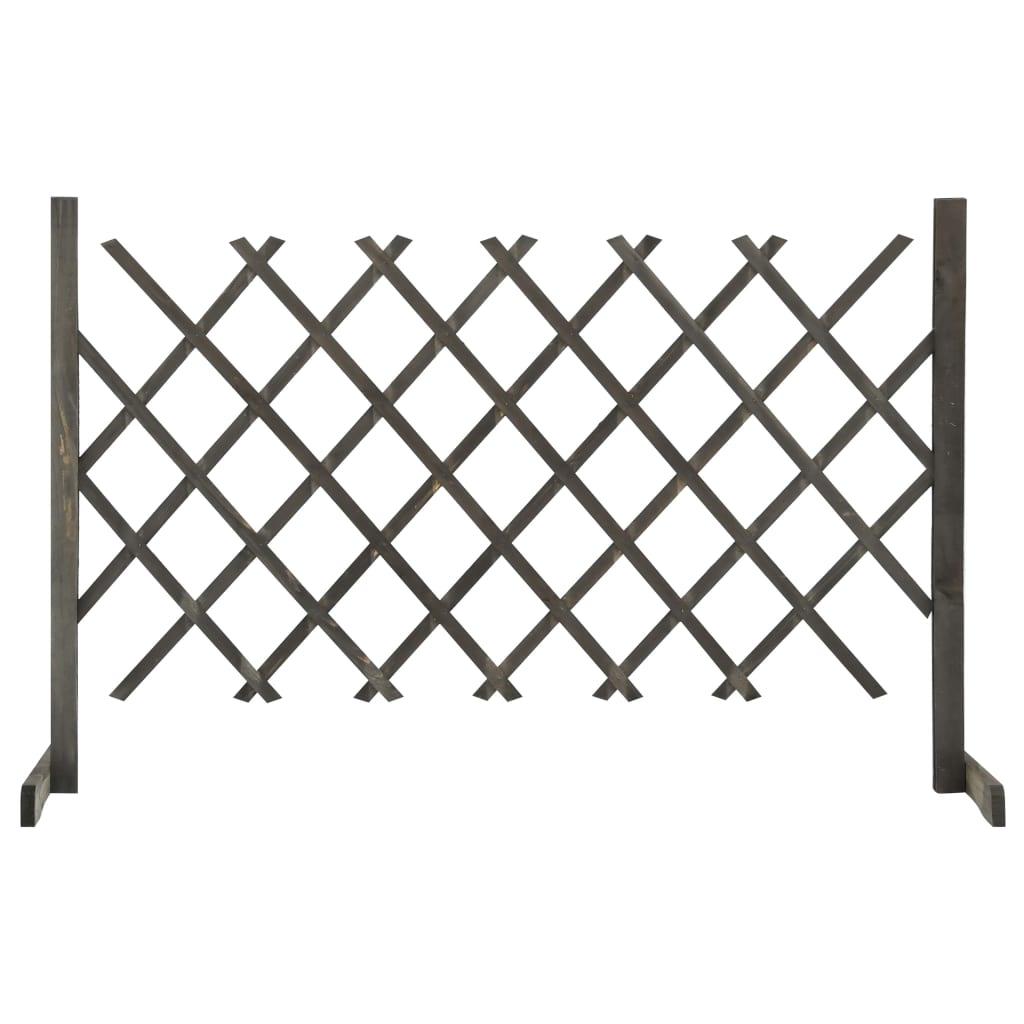 Garden Trellis Fence Gray 47.2"x35.4" Solid Firwood at Set Shop and Smile