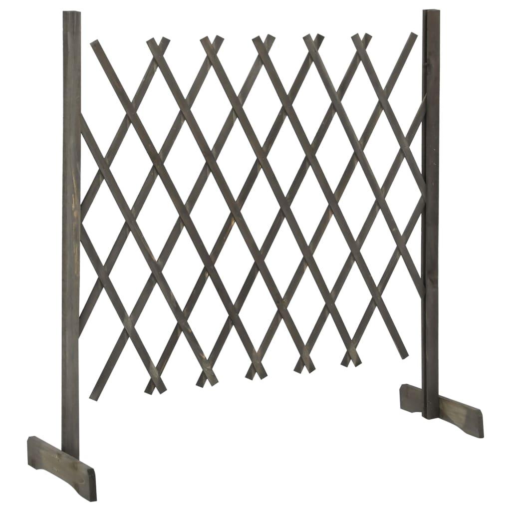 Garden Trellis Fence Gray 47.2"x35.4" Solid Firwood at Set Shop and Smile
