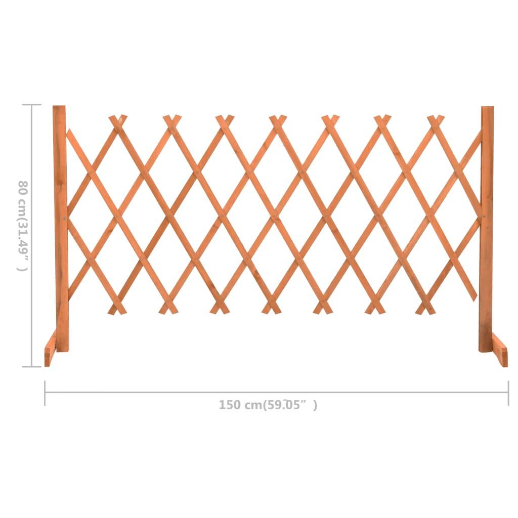 Garden Trellis Fence Orange 59.1"x31.5" Solid Firwood at Set Shop and Smile