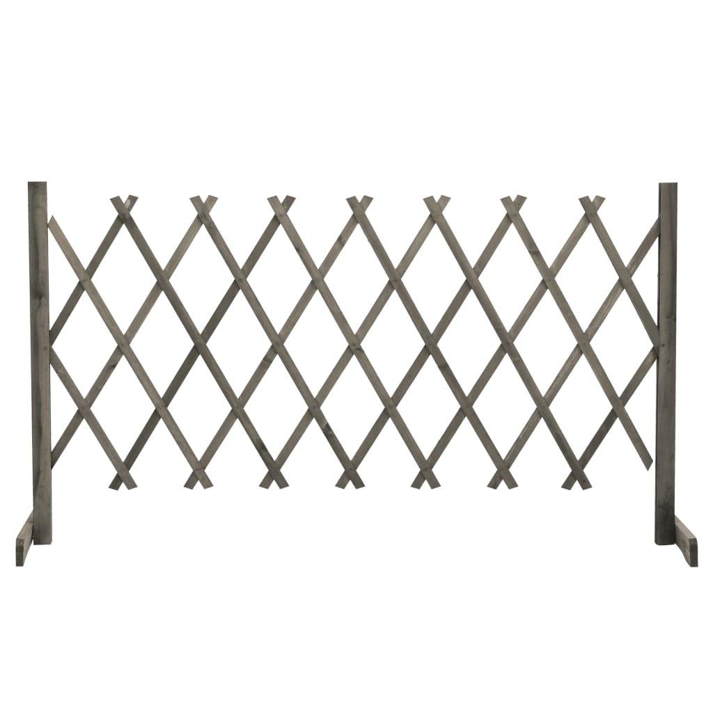 Garden Trellis Fence Gray 59.1"x31.5" Solid Firwood at Set Shop and Smile