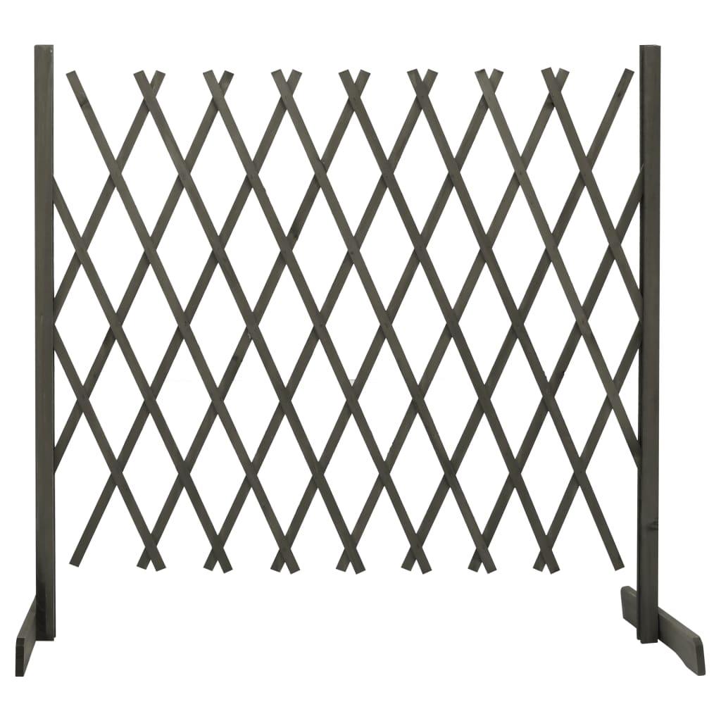 Garden Trellis Fence Gray 70.9"x39.4" Solid Firwood at Set Shop and Smile