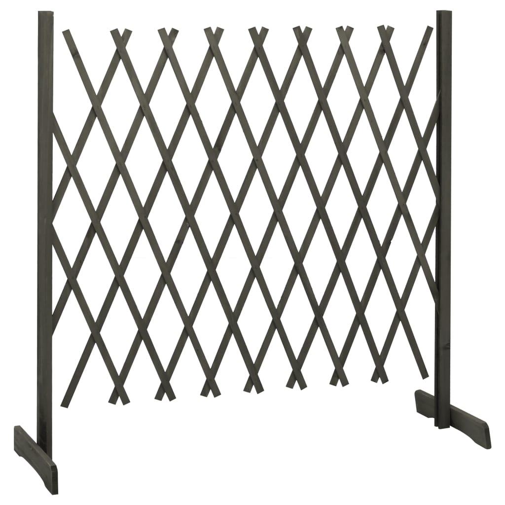 Garden Trellis Fence Gray 70.9"x39.4" Solid Firwood at Set Shop and Smile