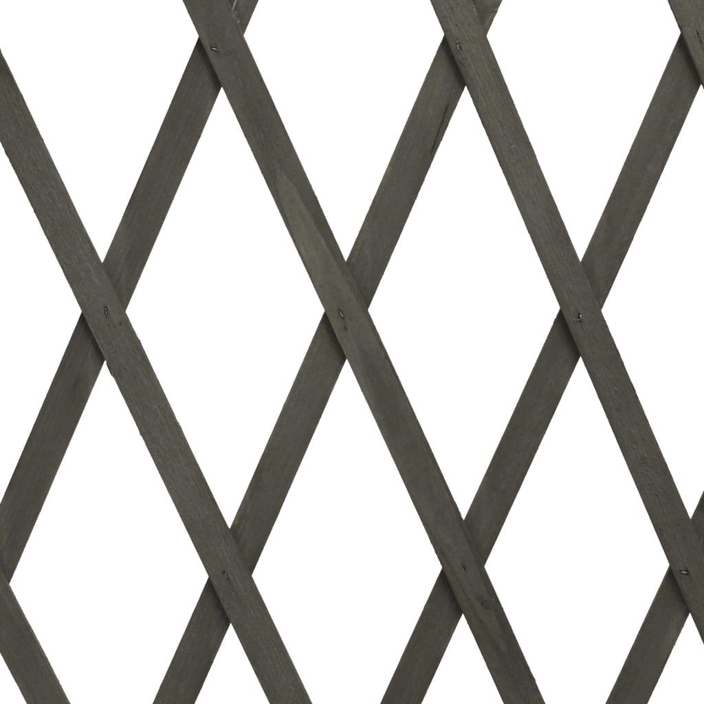 Garden Trellis Fence Gray 70.9"x39.4" Solid Firwood at Set Shop and Smile