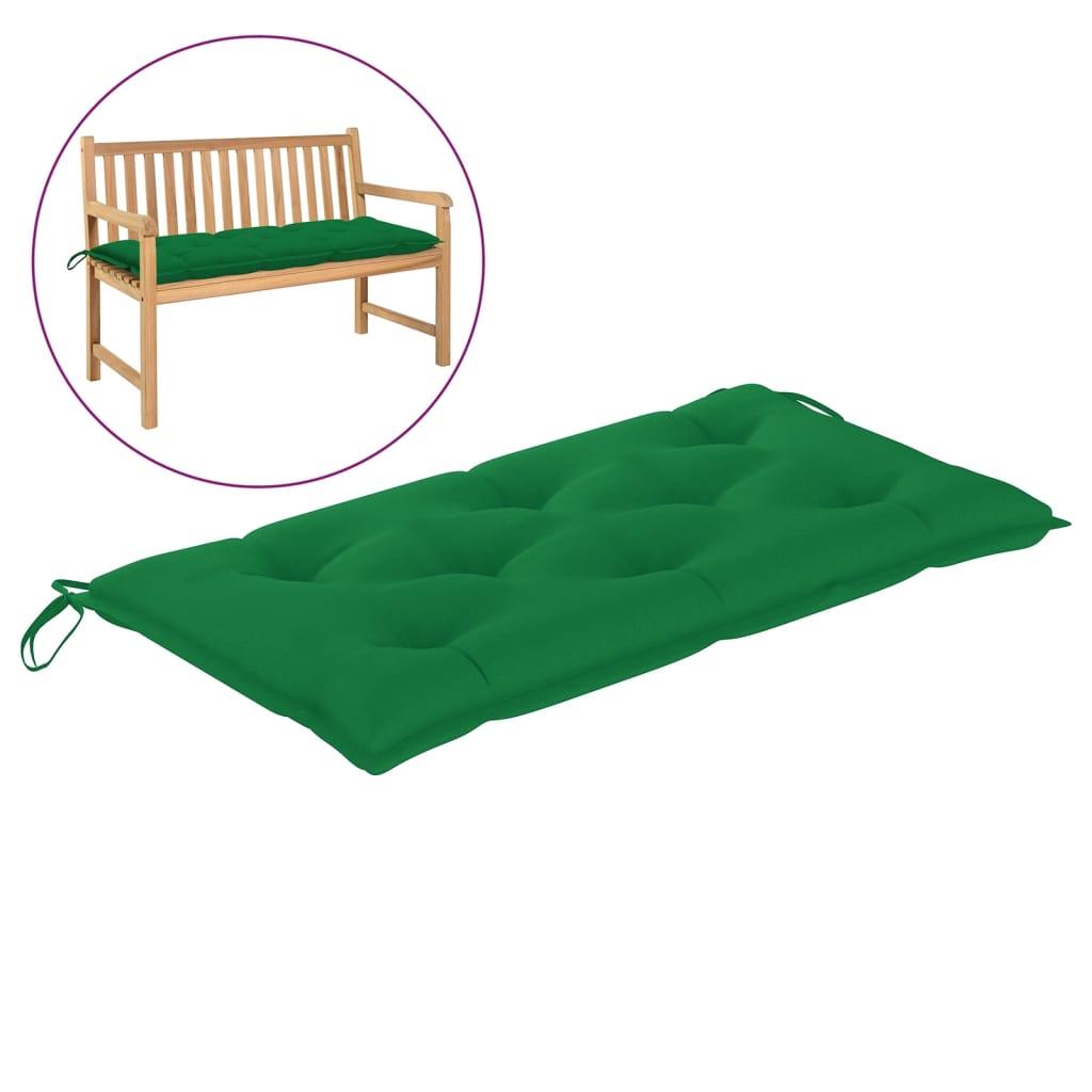 Garden Bench Cushion Green 39.4"x19.7"x2.8" Fabric at Set Shop and Smile