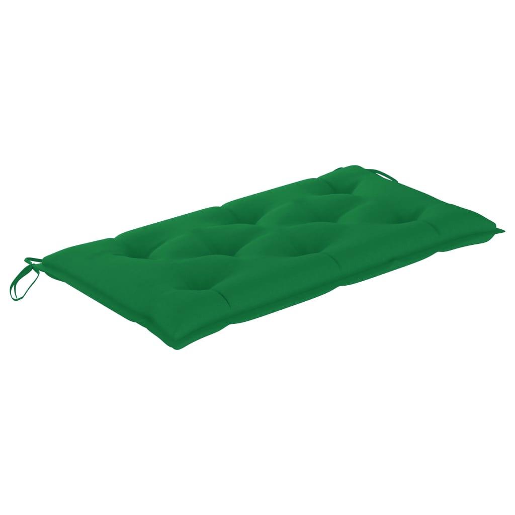 Garden Bench Cushion Green 39.4"x19.7"x2.8" Fabric at Set Shop and Smile