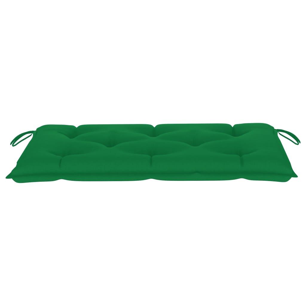 Garden Bench Cushion Green 39.4"x19.7"x2.8" Fabric at Set Shop and Smile