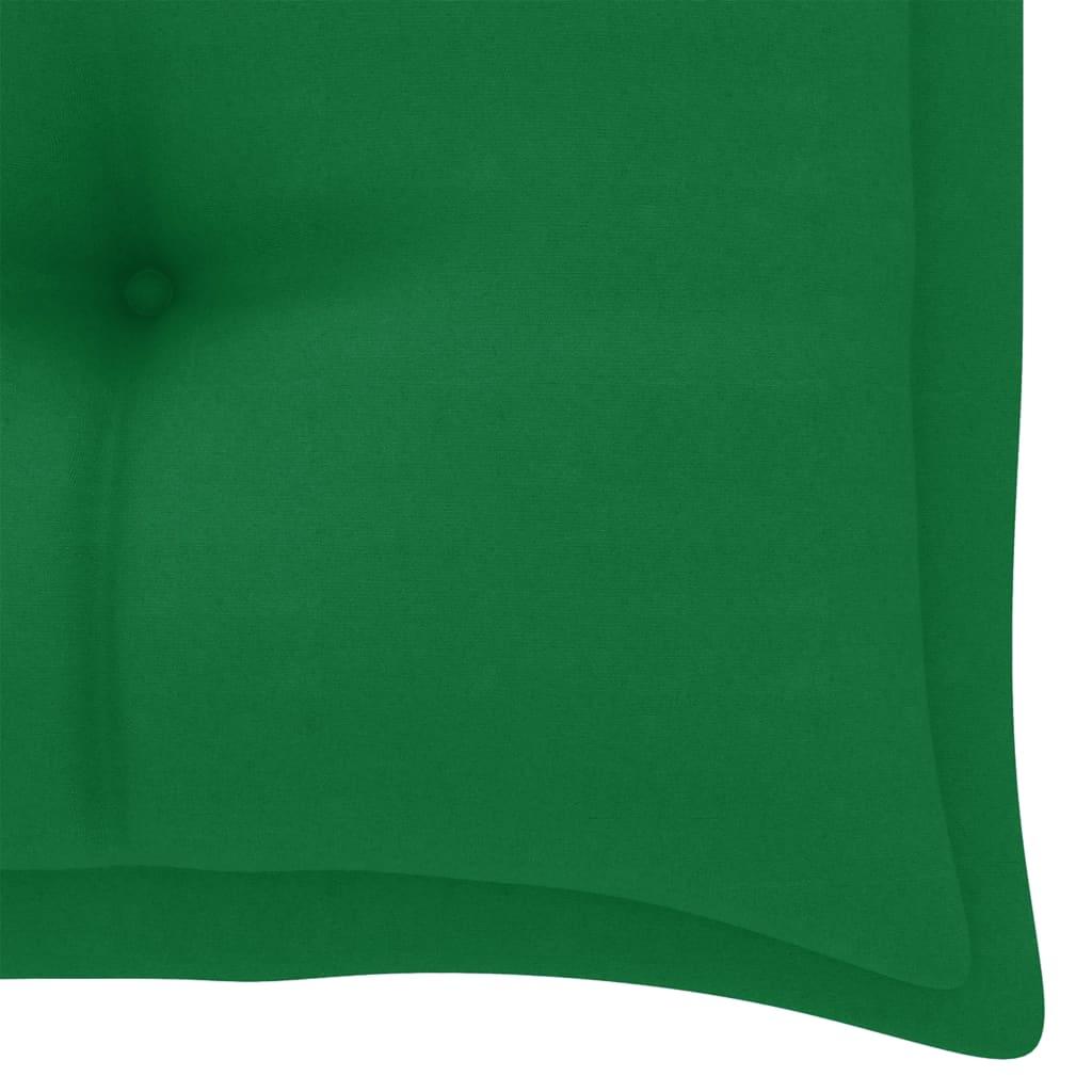 Garden Bench Cushion Green 39.4"x19.7"x2.8" Fabric at Set Shop and Smile