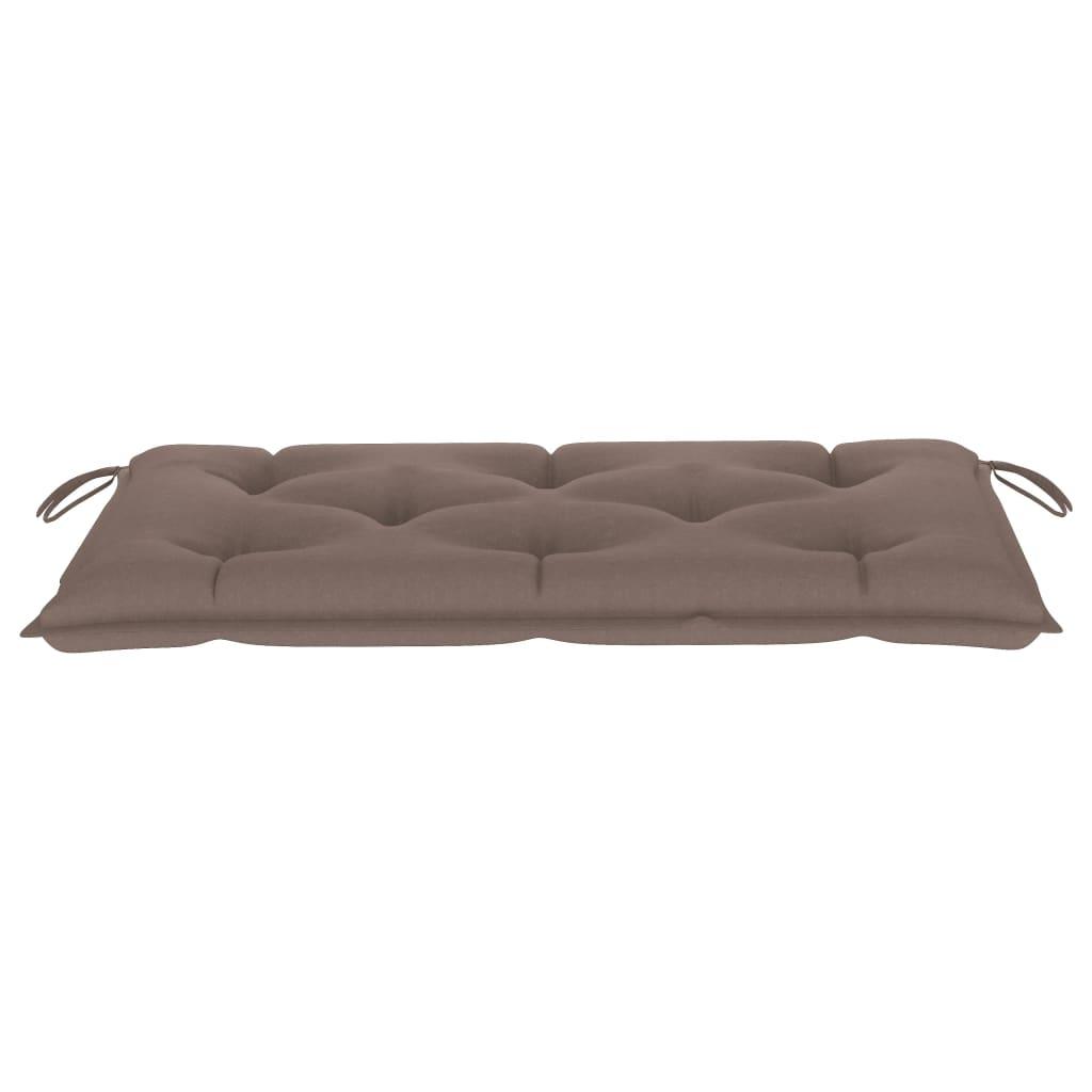 Garden Bench Cushion Taupe 39.4"x19.7"x2.8" Fabric at Set Shop and Smile