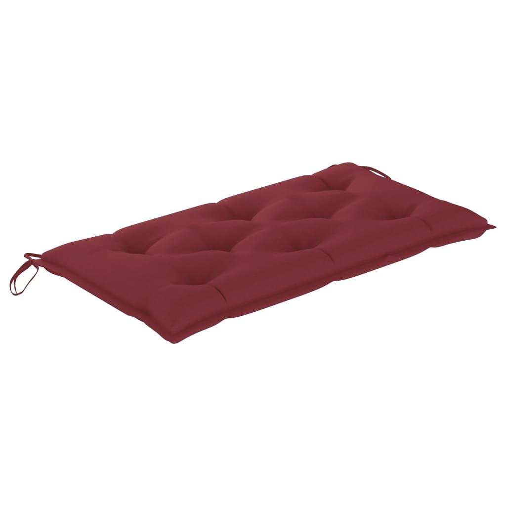 Garden Bench Cushion Wine Red 39.4"x19.7"x 2.8" Fabric at Set Shop and Smile
