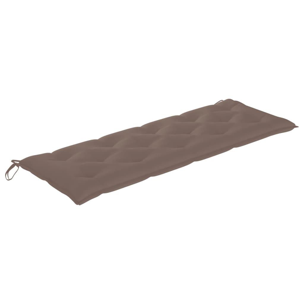 Garden Bench Cushion Taupe 59.1"x19.7"x2.8" Fabric at Set Shop and Smile