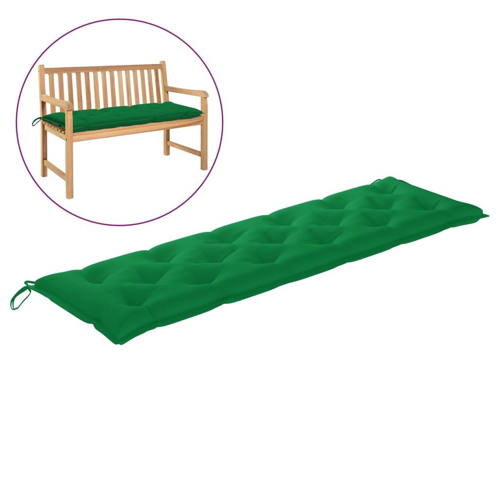 Garden Bench Cushion Green 70.9"x19.7"x2.8" Fabric at Set Shop and Smile