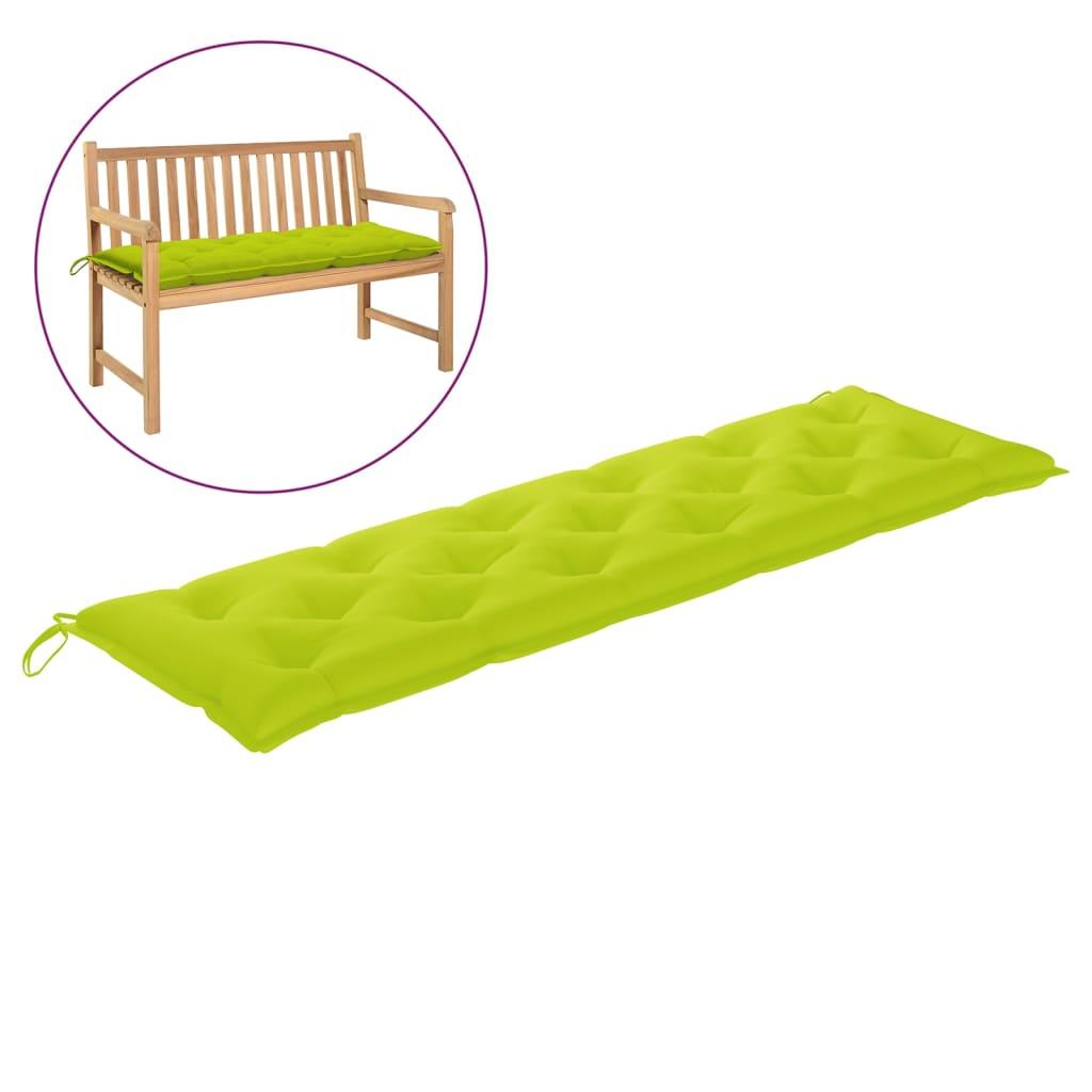 Garden Bench Cushion Bright Green 70.9"x19.7"x2.8" Fabric at Set Shop and Smile