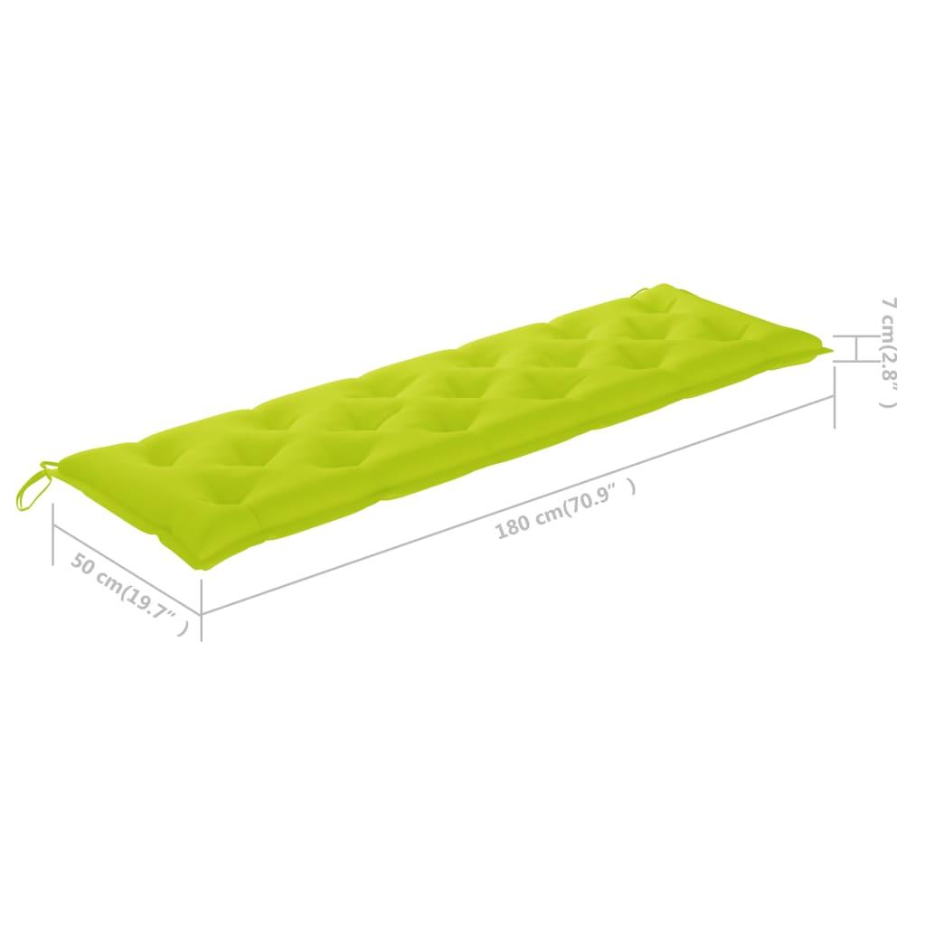 Garden Bench Cushion Bright Green 70.9"x19.7"x2.8" Fabric at Set Shop and Smile