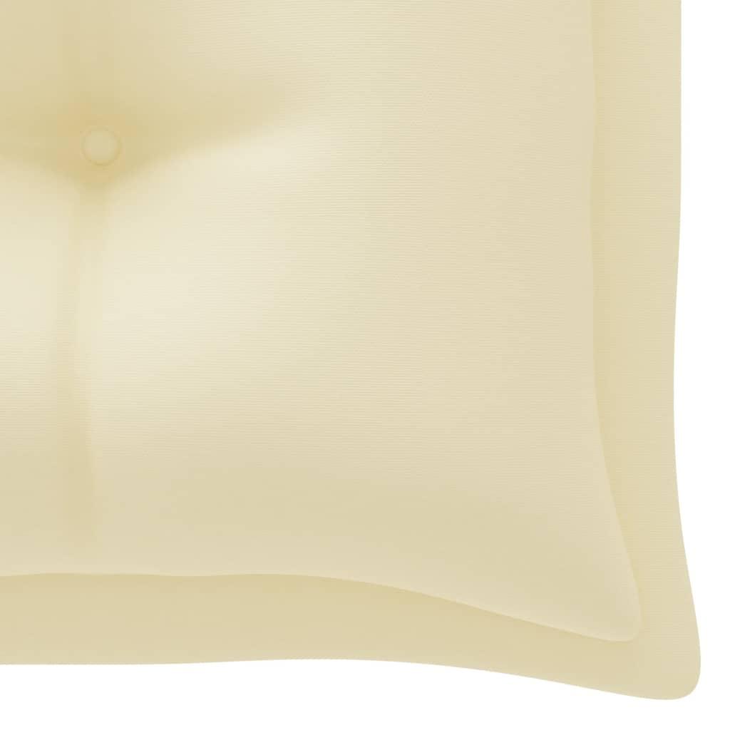 Garden Bench Cushion Cream White 78.7"x19.7"x2.8" Fabric at Set Shop and Smile