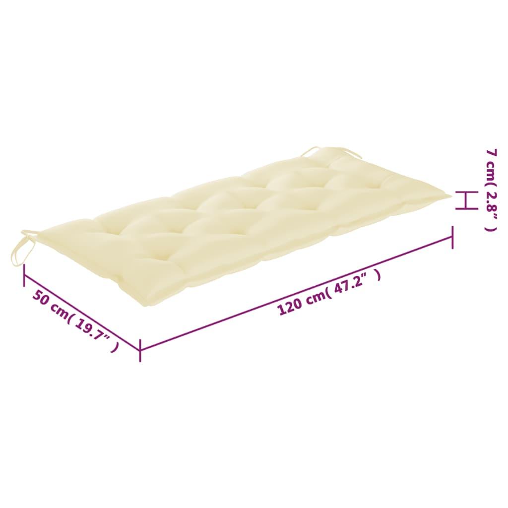 Cushion for Swing Chair Cream White 47.2" Fabric at Set Shop and Smile